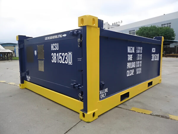 10ft DNV 2.7 1 Half Height Open Top Containers.