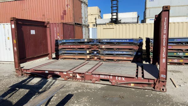 20Ft X 8Ft Used Flat Rack Shipping Containers - Image 5