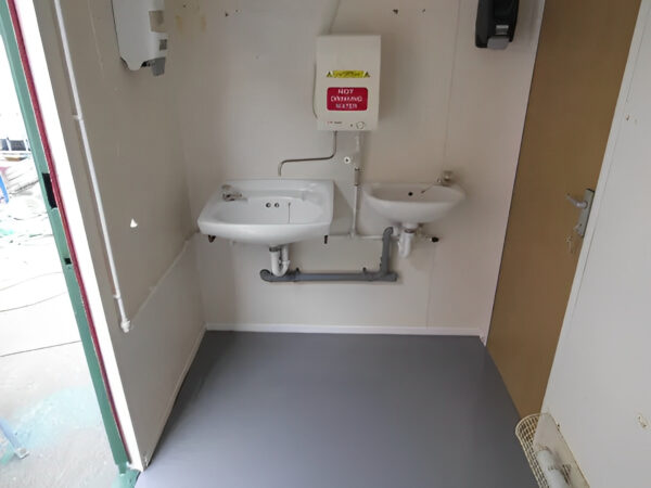 2+1 Steel Toilet Cabin 12Ft x 9Ft - Image 2
