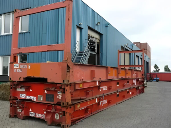 40Ft X 8Ft Used Flat Rack Shipping Container - Image 4