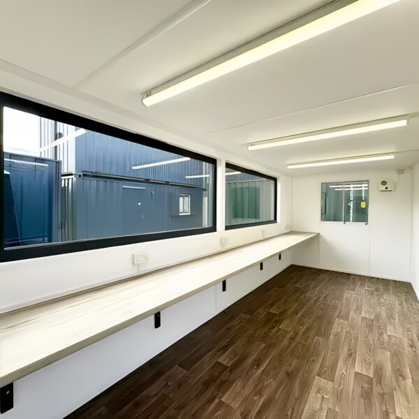 21ft x 8ft Custom Cabin Office / Canteen | Picture Windows | Portable Building - Image 13