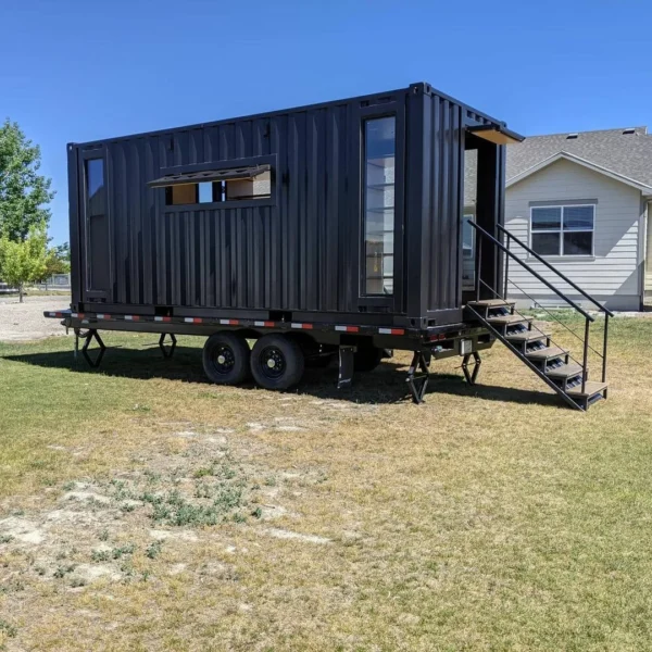 Custom 20ft Shipping Shopping Container on Wheels - Image 2