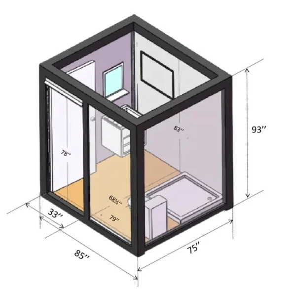 Portable Restroom, Bathroom, Mobile Toilet With Shower And Sink - Image 12